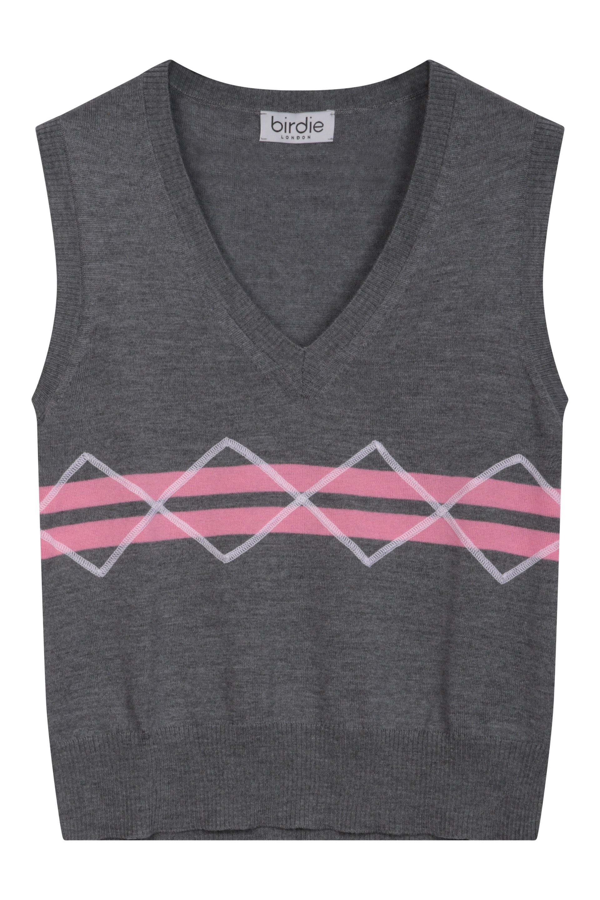 Tank in grey & pink