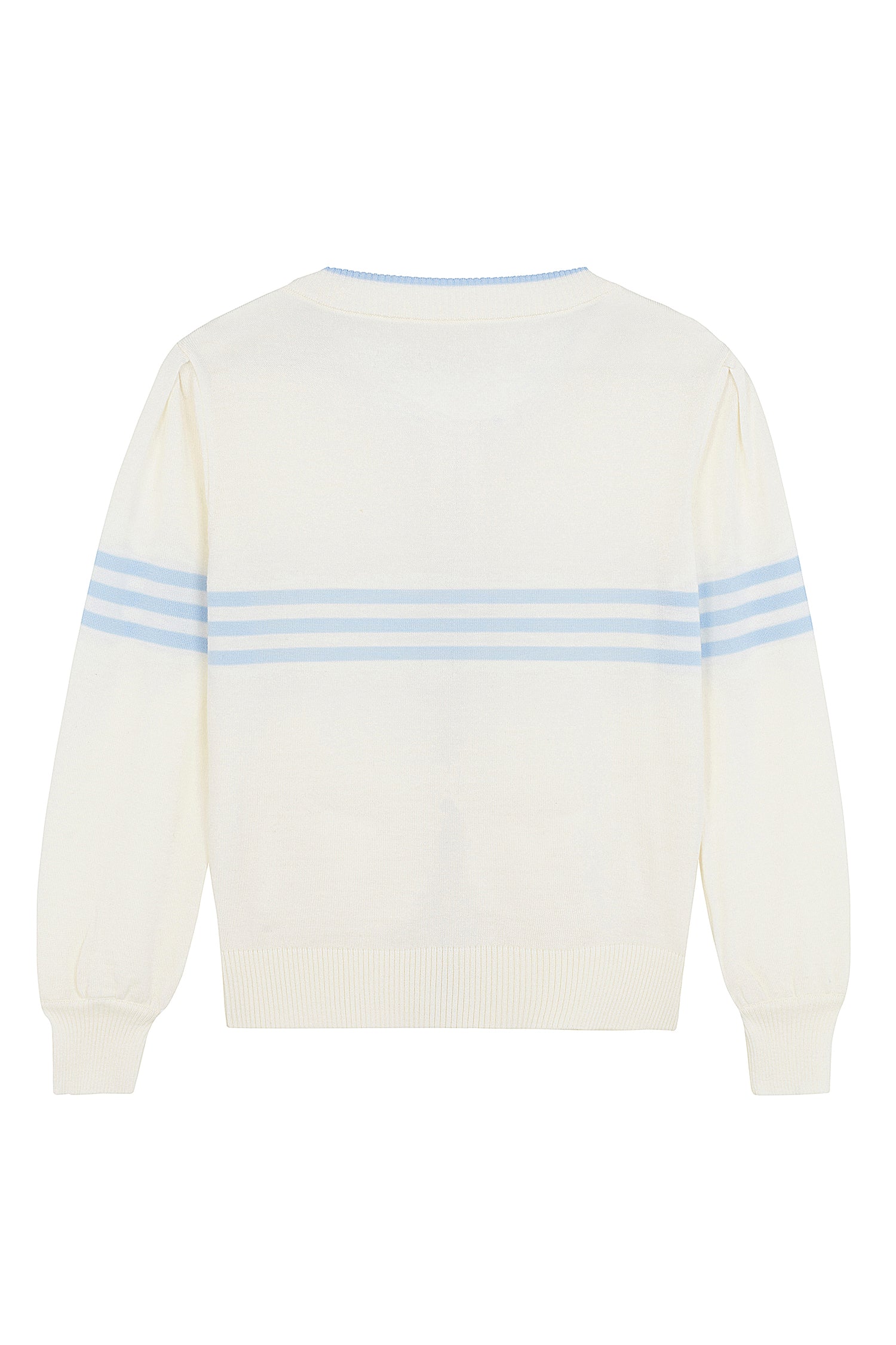 Birdie Ladies Bomber Pale Cream & Baby Blue