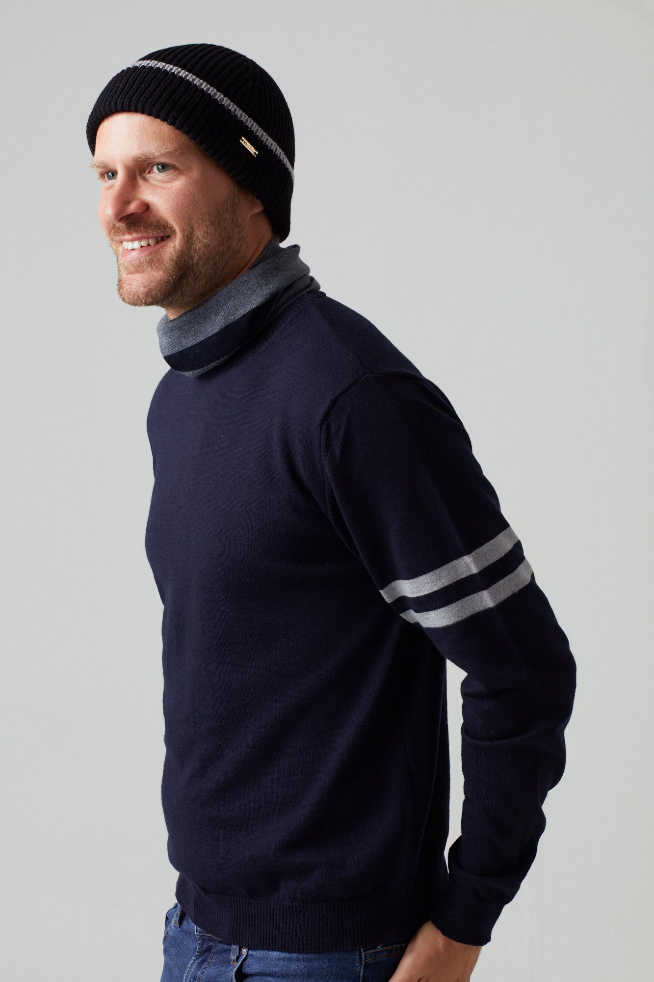 Black & Grey Beanie