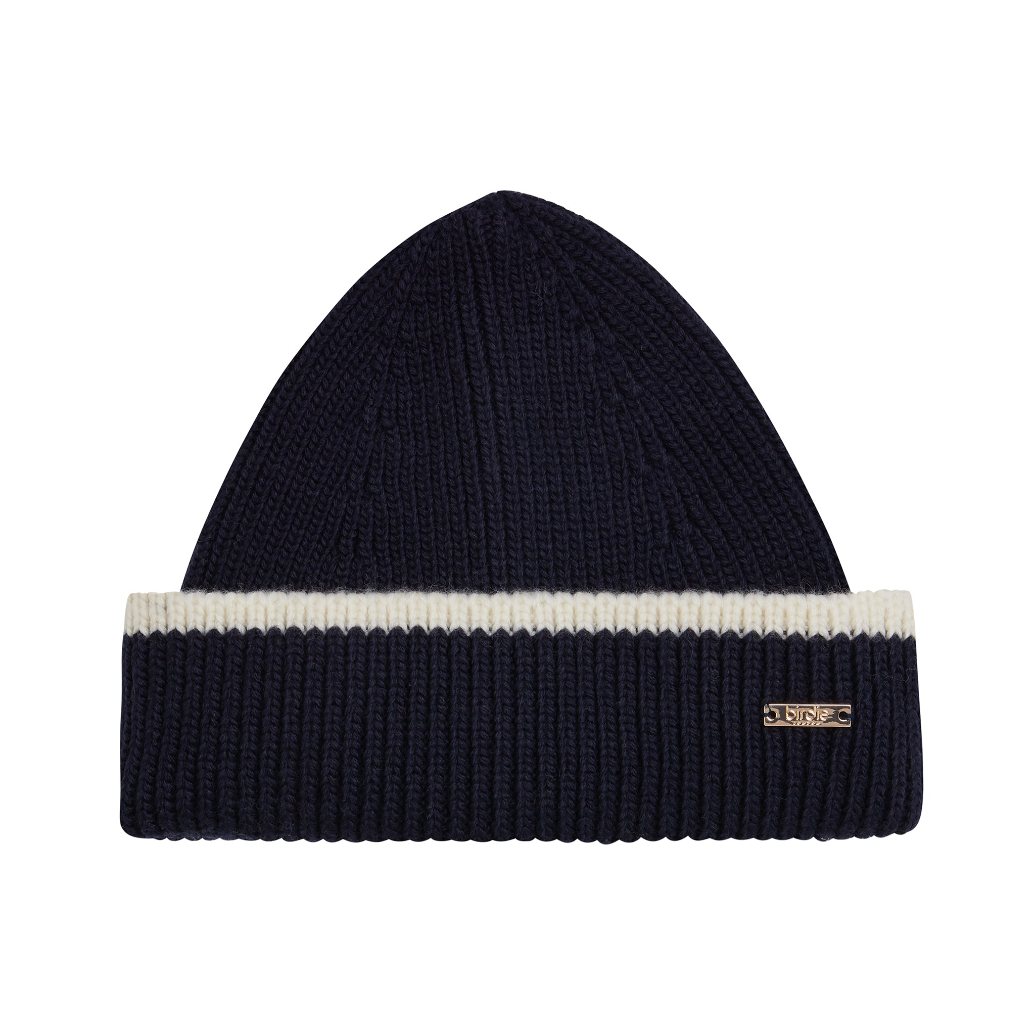 Navy & Cream Beanie