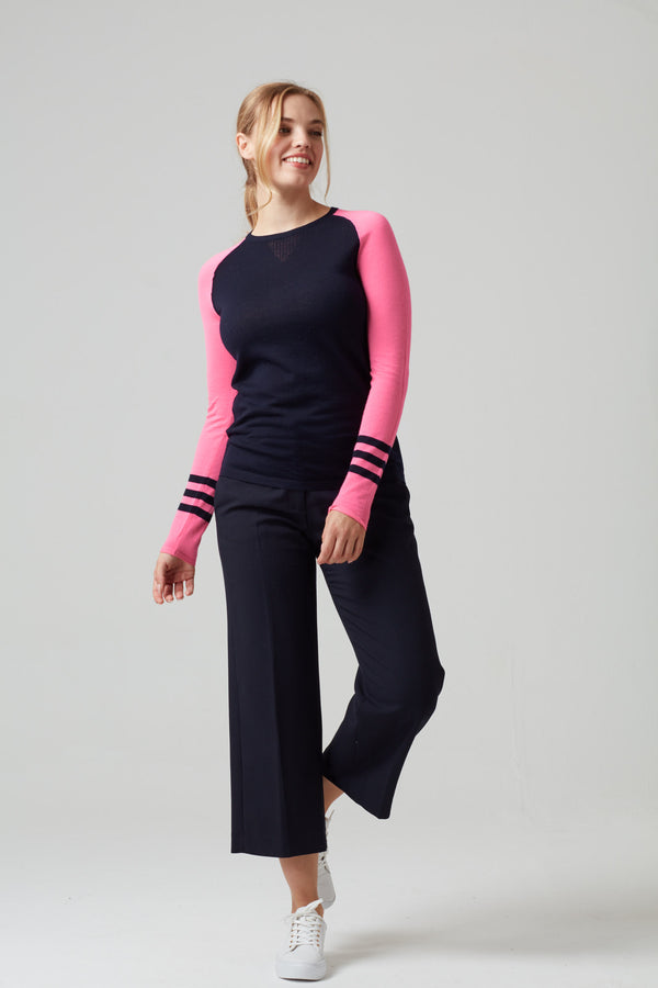 Under-Birdie base layer in navy & pink